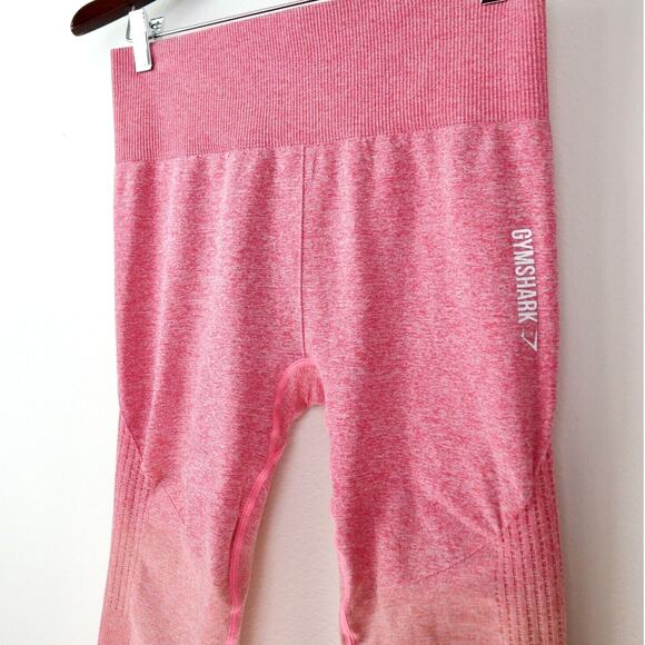 Gymshark Size M Adapt Ombré Seamless Leggings Peach Pink Orange - Picture 3 of 10